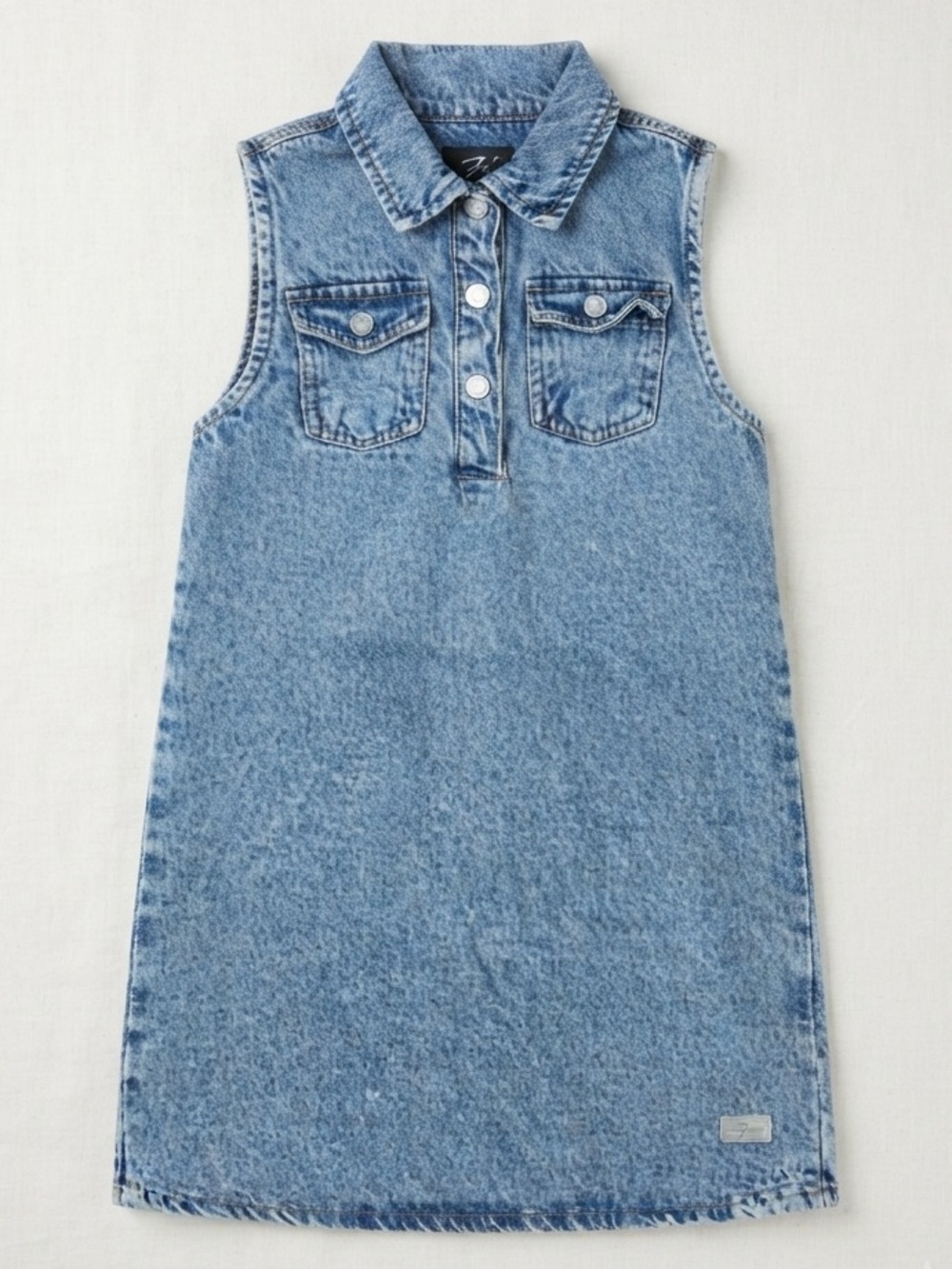 2/15$ | 6Y Girl 👧🏻 | Sleeveless Light Wash Denim Shift kids Dress